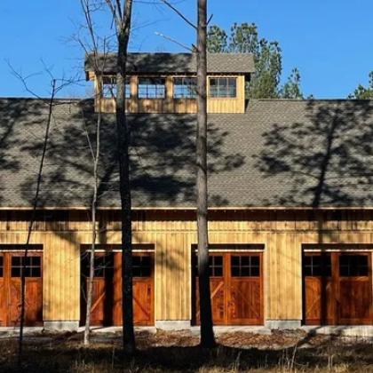 wood plank garage doors