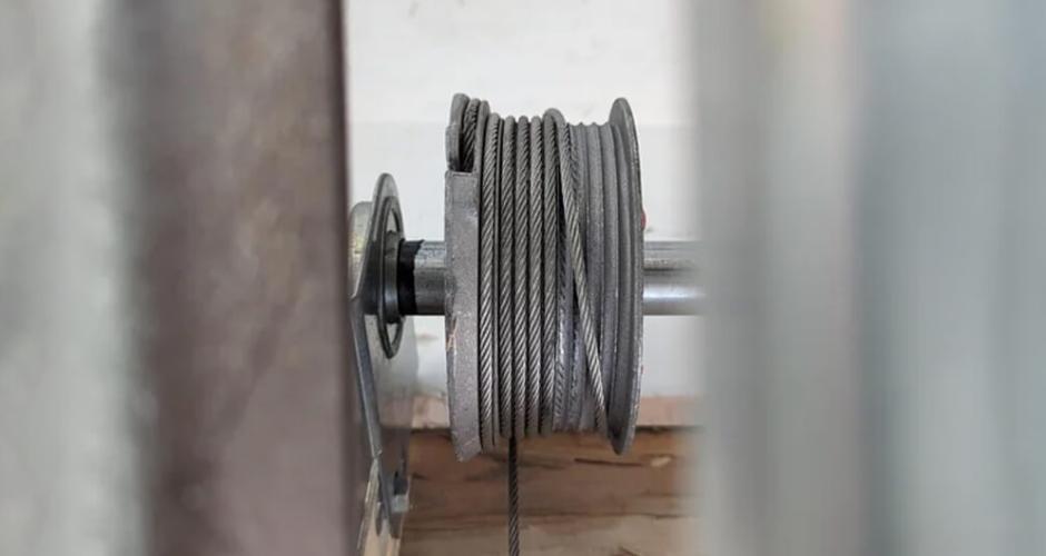 garage door drum with uneven winding