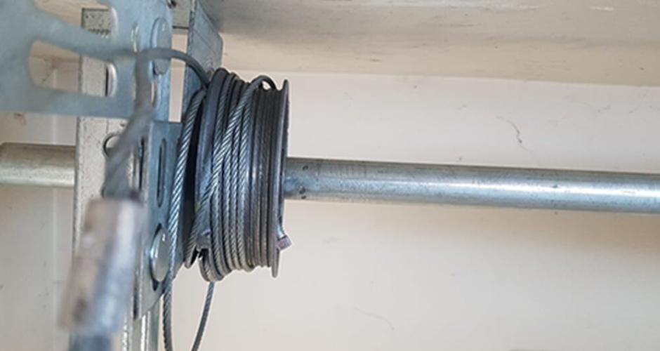 garage door drum with slipped cable
