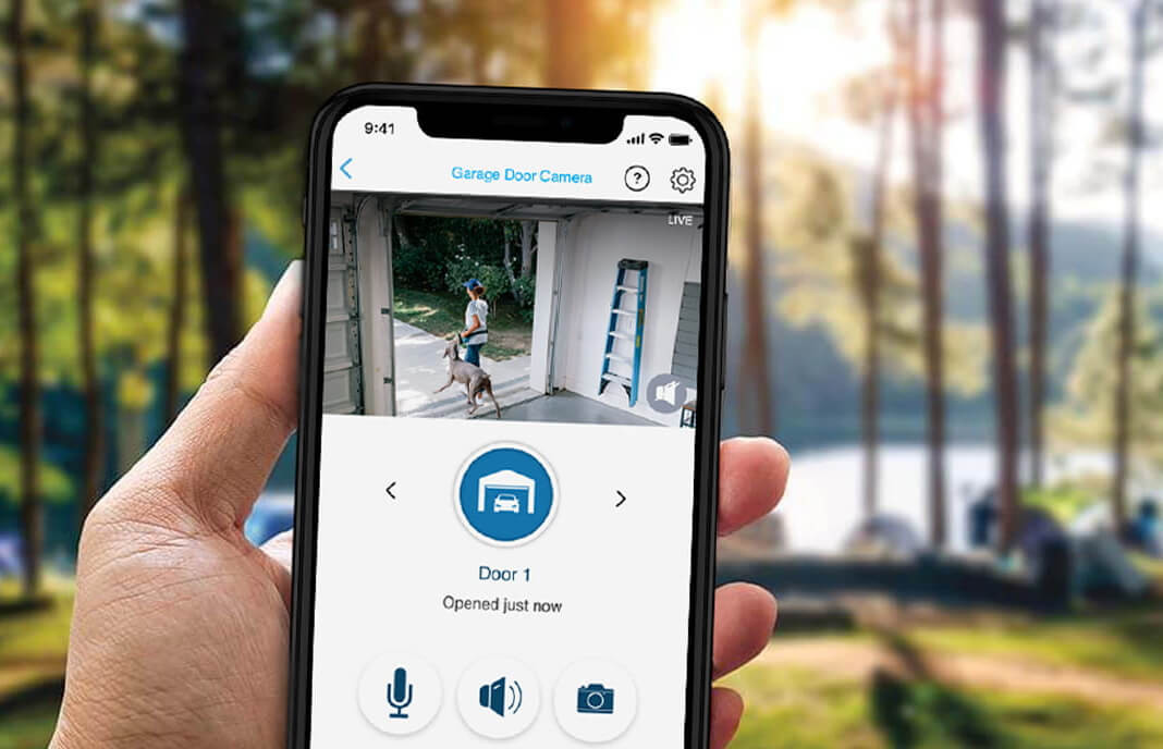smartphone app for garage security