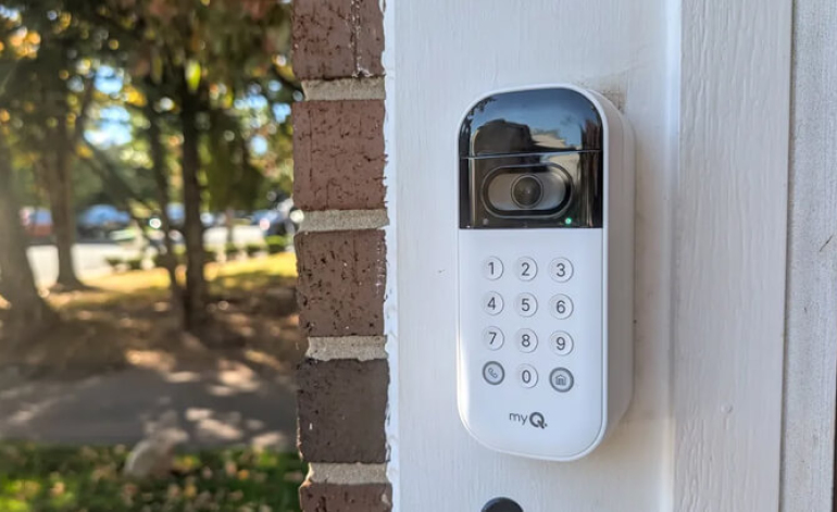 smart garage door opener keypad