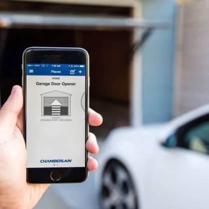 smartphone app for garage door opener