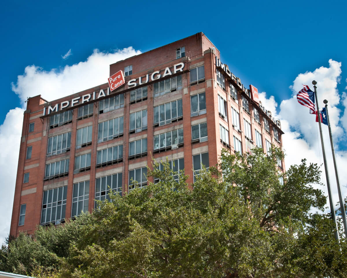 exterior of the Imperial Sugar factory