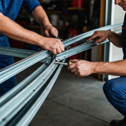garage door track